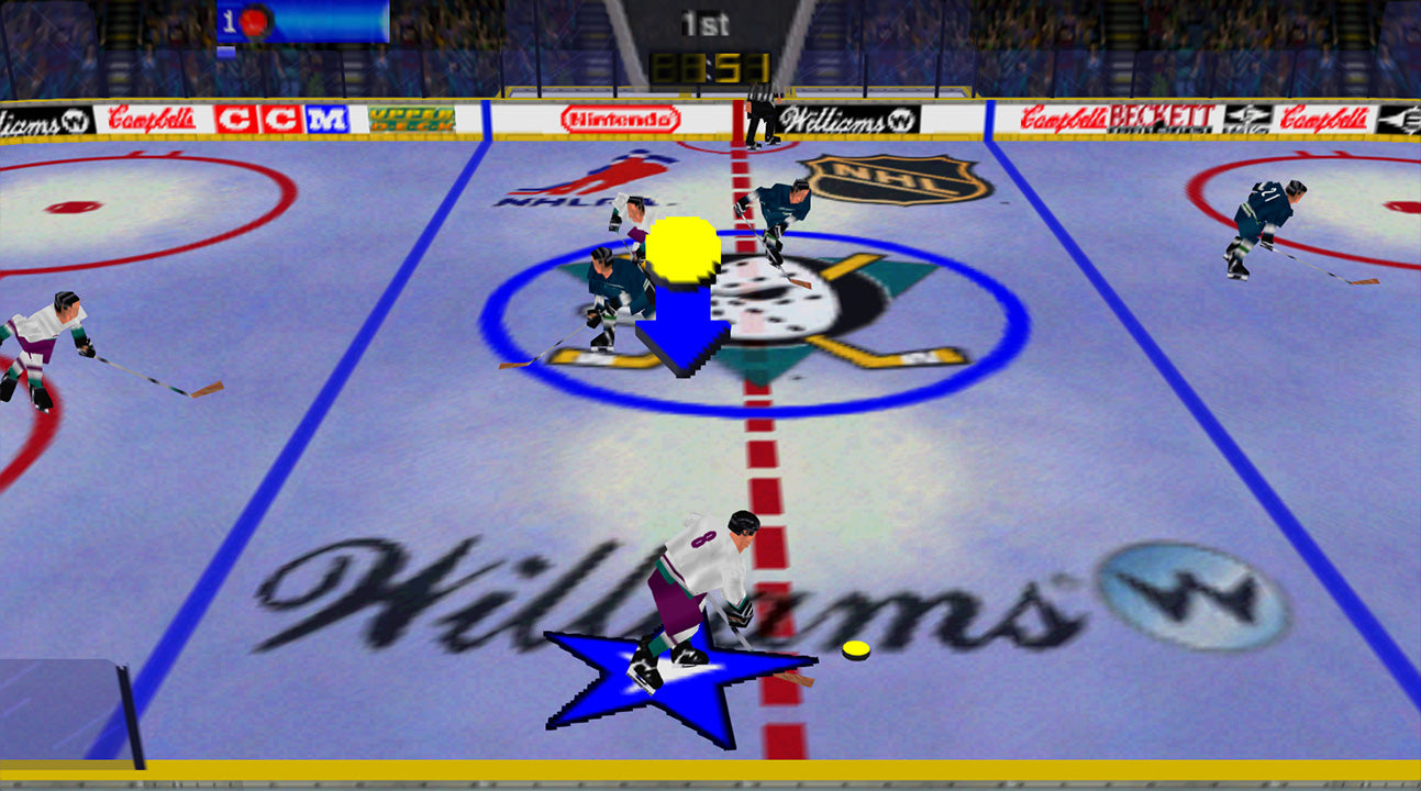 Wayne Gretzky's 3D hockey 98 (kun kassett) - Nintendo 64 spill (n64)