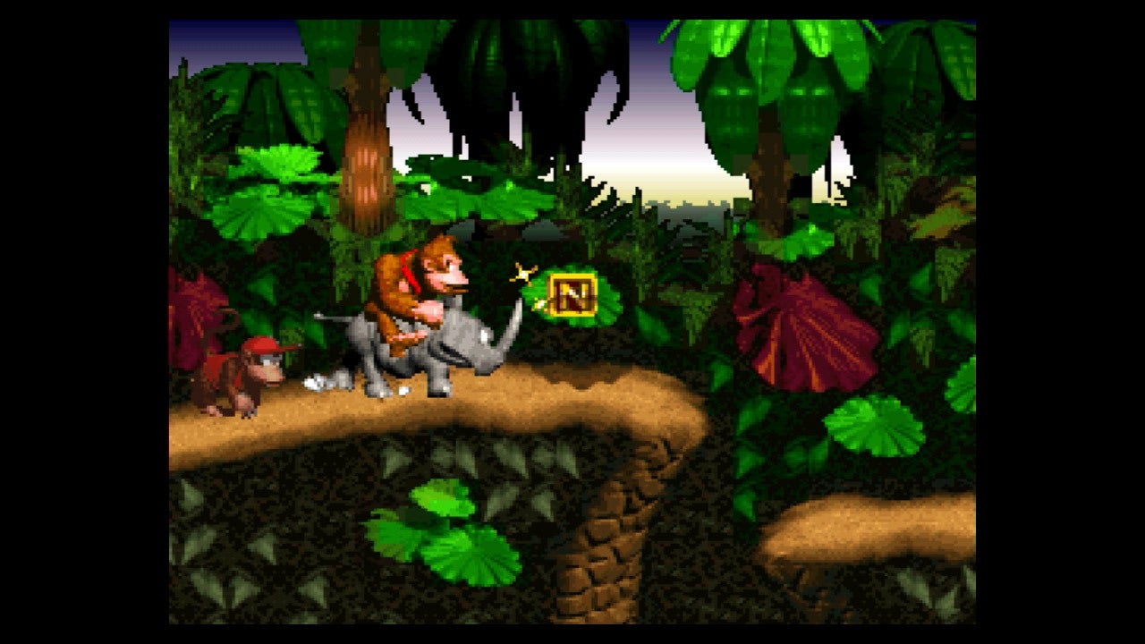 Donkey kong country (Signert av Kevin Bayliss og David Wise) - Super nintendo entertainment system spill (snes)