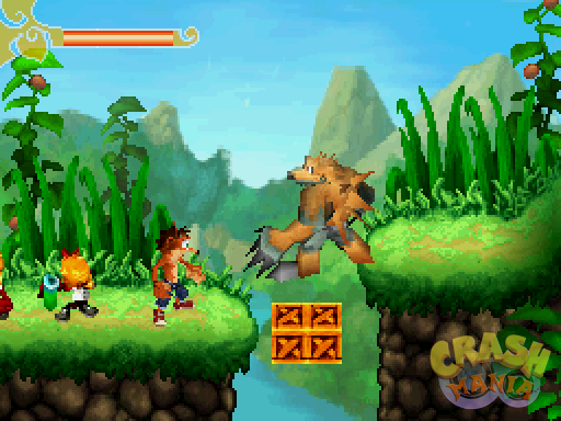 Gameplay-bilde fra Crash - Mind over mutant - Nintendo DS spill